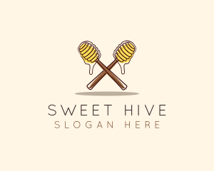 Honey Dipper Sweet logo design