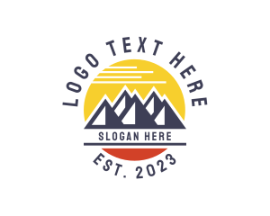 Trek - Mountain Peak Outdoor logo design