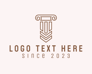 Museum - Native Ethnic Column logo design