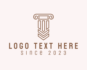 Concrete - Native Ethnic Column logo design