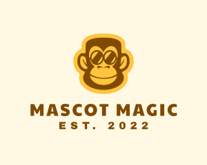 Mascot - Monkey Sunglasses Mascot logo design