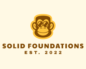 Simian - Monkey Sunglasses Mascot logo design