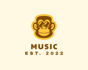 Mascot - Monkey Sunglasses Mascot logo design