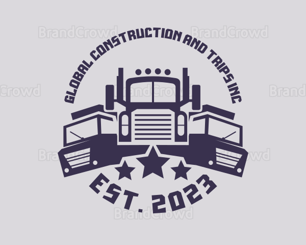 Truck Fleet Logistics Logo