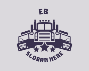 Truck Fleet Logistics Logo