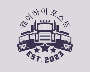 Truck Fleet Logistics logo design