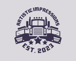 Truck Fleet Logistics logo design