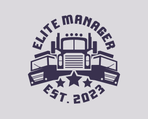 Truck Fleet Logistics logo design