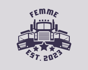 Truck Fleet Logistics logo design