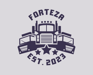 Truck Fleet Logistics logo design