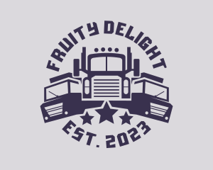 Truck Fleet Logistics logo design