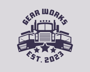 Truck Fleet Logistics logo design