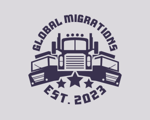 Truck Fleet Logistics logo design