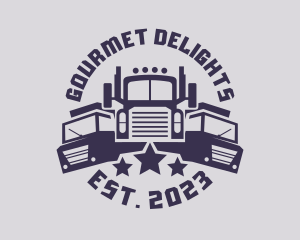 Truck Fleet Logistics logo design