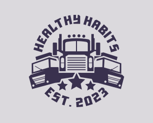 Truck Fleet Logistics logo design