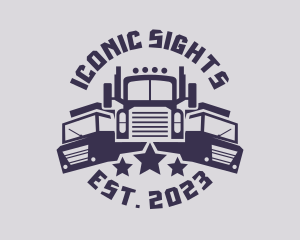 Truck Fleet Logistics logo design