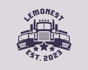 Driver - Truck Fleet Logistics logo design