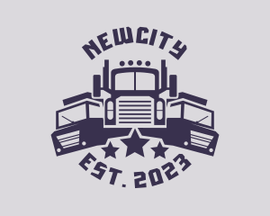 Truck Fleet Logistics logo design