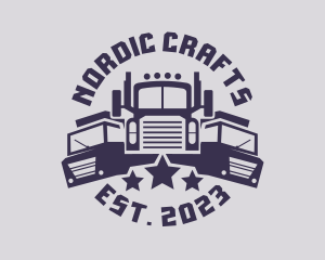 Truck Fleet Logistics logo design