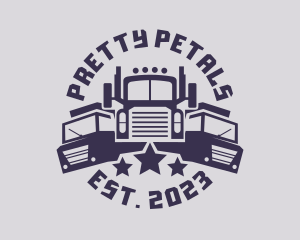 Truck Fleet Logistics logo design