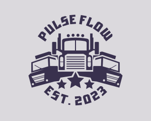 Truck Fleet Logistics logo design