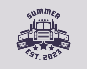 Truck Fleet Logistics logo design