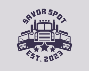 Truck Fleet Logistics logo design