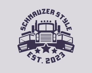 Truck Fleet Logistics logo design