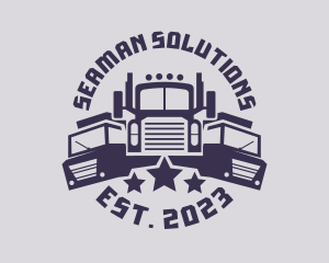 Truck Fleet Logistics logo design