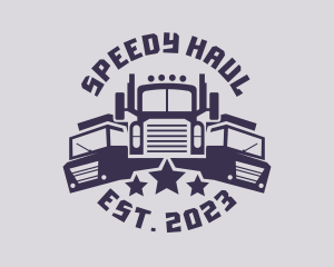 Truck - Truck Fleet Logistics logo design