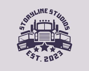 Truck Fleet Logistics logo design