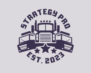 Truck Fleet Logistics logo design