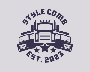 Truck Fleet Logistics logo design