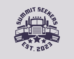 Truck Fleet Logistics logo design