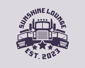 Truck Fleet Logistics logo design