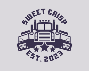 Truck Fleet Logistics logo design