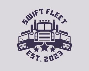 Truck Fleet Logistics logo design