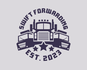 Truck Fleet Logistics logo design