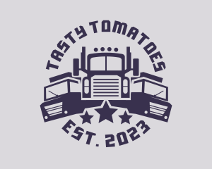 Truck Fleet Logistics logo design