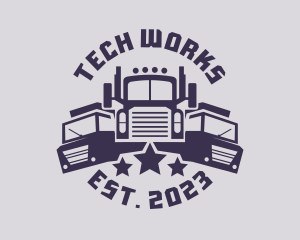 Truck Fleet Logistics logo design