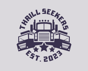 Truck Fleet Logistics logo design