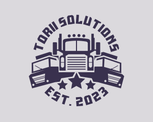 Truck Fleet Logistics logo design