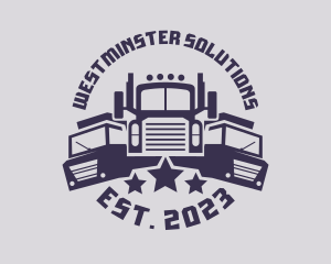 Truck Fleet Logistics logo design