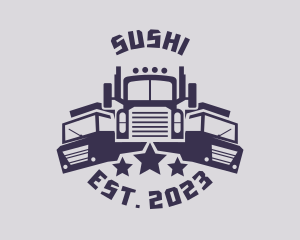 Truck Fleet Logistics logo design