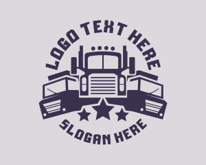 Truck Fleet Logistics Logo