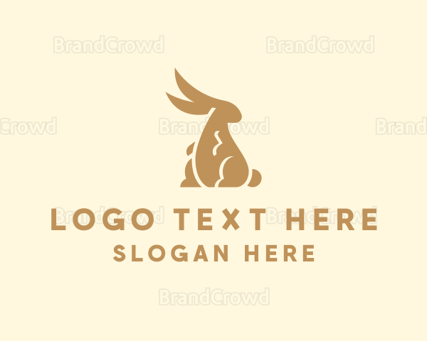 Elegant Lucky Rabbit Logo