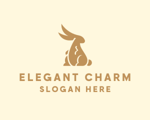 Elegant Lucky Rabbit logo design