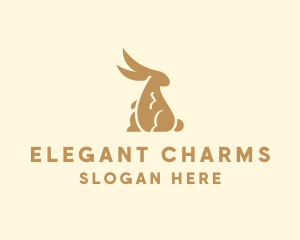 Elegant Lucky Rabbit logo design