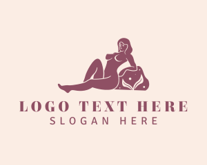 Lingerie - Female Nude Model logo design