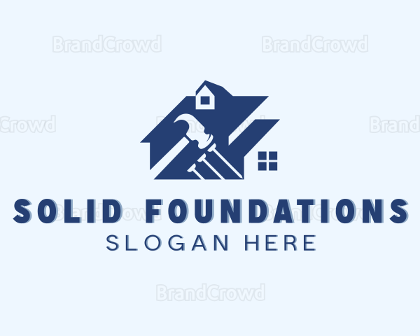 Home Renovation Construction Logo